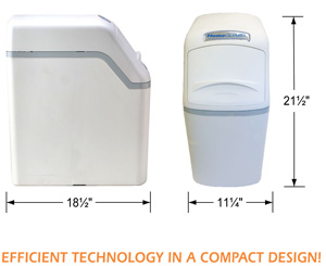 HomeGuard Compact Water Softener Measurements